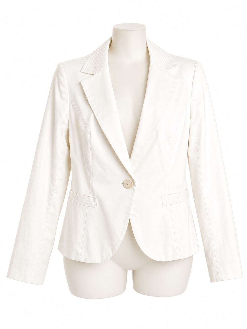 Merona White Single-Button Tailored Blazer